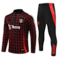 Miniatyrbilde 1 av 2: 2425 Ny Manchester United Langermet Halv Glidelås Treningsgenser for Voksne og Barn Rød-Svart Rød-svart Red-black 14