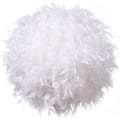 Miniatyrbilde 2 av 6: Fjærlett lampeskjerm for taklampe. Fluffy lampe - Perfekt