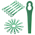 Miniatyrbilde 4 av 5: 100 stk Plastgressklipperblader L83 Plast L83 Rød 10*5mm