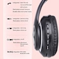 Miniatyrbilde 5 av 5: Kattøre trådløse hodetelefoner, LED-lys Bluetooth-hodetelefoner Over On Ear med/mikrofon