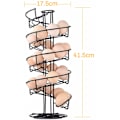 Miniatyrbillede 2 af 5: Æggedispenser, æggespiral i rustfrit stål, spiraldesign, æggebakke til opbevaring af ca. 30-36 æg, sort Black
