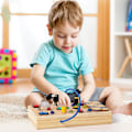 Miniatyrbillede 2 af 3: Trælegetøj LED Switch Analog Simulering Kredsløb Optaget Bræt