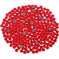 Pikkukuva 1 / 4: 3000 kpl Hotfix Ljus Siam Strass -kiviä askarteluun, SS16 (3,8-4,0 mm) Light Siam Light Siam SS16