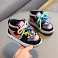 Miniatyrbild 2 av 5: Barn Pojkar och Flickor Mode Sneakers Gradient Färg Skor Storlek 22 Storlek 22 Orange färg