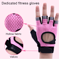 Miniatyrbild 5 av 5: Träningshandskar Viktlyftning Gymhandskar, Rosa, S