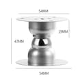 Miniatyrbillede 5 af 6: 2 stk. - Dørstopper - Magnetisk dørlås - Dør buffer - Indendørs dørstoppere - Magnetisk dørstopper - Rustfrit stål