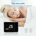 Miniatyrbild 4 av 7: LCD-väckarklocka Radiostyrd klocka LED Radiostyrd väckarklocka Snooze-larm Bordsur med projektion