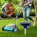 Miniatyrbilde 1 av 5: Nye modeller 1 stk 5 cm Raskere Gressklipperkvesser Gressklipperbladkvesser Universal Sliping Roterende Bor Skjære[HK] Blue