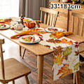 Miniatyrbilde 3 av 4: Høstdekorasjoner for hjemmet, høstløv i lønneformat bordløper, Thanksgiving akvarellplante gule blader hjemkjøkkendekorasjon, 13x72 tommer Style 2