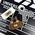 Miniatyrbild 3 av 3: 1 LABUBU klänning, svartrutigt set (hårband + bakbyxor + halsduk)^^ou 8