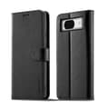 LC.IMEEKE Kalvetekstur Flip Lær Telefondeksel [BR] Black_jar Black For Google Pixel 7a