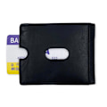 Miniatyrbilde 5 av 6: Liten lommebok i ekte skinn, svensk passform Svart one size Black