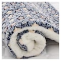 Miniatyrbillede 1 af 7: Tykt Kæledyrsseng Måtte Blød Komfortabel Kæledyrs Flannel Tæppe Vinter Varmende Kæledyrspude Blå Baggrund Blue Background No. 4