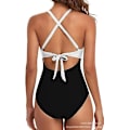 Miniatyrbillede 2 af 2: Europæisk Amazon Heldragt Sexet Udskåret Dame Badedragt Rygløs Stram Strop Bikini 6 6 M