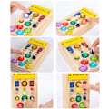 Miniatyrbilde 2 av 6: Montessori Busy Board Trä LED-ljusbrytare Busy Board Leksak