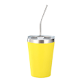 Miniatyrbilde 1 av 4: Rustfrie Barnekrus med Sølebestandig Lokk, Sugerør & Silikonhylser, 355 ml, BPA-frie, Isolerende, for Kalde & Varme Drikker Style 1