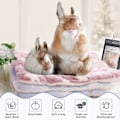Miniatyrbilde 4 av 4: 4-delt hamster- og marsvinvarme sengmatter, myke plysjhamstermatter, smådyr vintersøvn marsvin ekorn pinnsvin mus