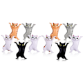Miniatyrbilde 1 av 5: 10 stk dansende katter pennestativ, katt pennestativ mobiltelefonholder