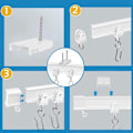 Miniatyrbild 6 av 7: Flexibel böjbar gardinstång 3 meter 1-Pack