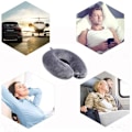Miniatyrbilde 7 av 7: Reisepute - Memory Foam Nakkepute Støttepute 30*30cm - Perfekt