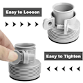 Miniatyrbilde 4 av 4: Erstatningsslangeadaptersett for Intex Fit ARU gjenget koblingspumpe