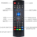 Miniatyrbilde 3 av 3: Luftmus for Android TV Box, Mx3 Pro trådløst tastatur 2.4g Smart TV-fjernkontroll med bevegelsessensor spillhåndtak Android-fjernkontroll