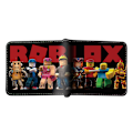 Miniatyrbillede 2 af 3: Roblox Tegnebog Tegneseriepung Drenge Spilpung Foldepung Fødselsdagsgavepung, Sort, S, Minimalistisk