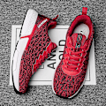 Miniatyrbillede 2 af 5: Herrsneakers Andas løbesko Mode Damesportssko 04 Rød Red 43