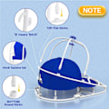 Miniatyrbilde 3 av 4: Baseballcaps Vask Caps, Hatt Rengjører Passer for Ball Hatt Vask Ramme Bur, Hatt Beskyttelse Hyller for white