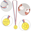 Miniatyrbilde 2 av 5: 36 stk gullmedaljer vinnere plastmedaljer for barn gullmedalje for barnefestdekorasjoner og sportspriser