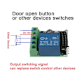 Miniatyrbilde 5 av 5: 5x DC 12V 1CH 433MHz Universell Trådløs Fjernkontroll Bryter RF Relé Mottaker 433 MHz Sender