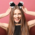 Miniatyrbillede 4 af 6: Katteøre pandebånd, anime kat cosplay. TIL piger, kvinder og børn