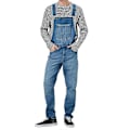 Miniatyrbilde 1 av 4: Herr Jeans Bukser Denim Snekkerbukser Hengebukser Arbeidsbukser LGL Mørkeblå Dark Blue S