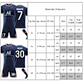Pikkukuva 3 / 3: Lasten paita nro 30 Messi nro 7 Mbappé nro 10 Neymar Jersey Puku 30 26