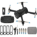 Miniatyrbild 5 av 7: RC Quadcopter, 4K HD-fjärrkontroll Drone Optisk positionering WiFi-funktion för panoramafotografering (2 batterier)