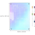 Miniatyrbild 6 av 8: Magnetisk kalender Rensa kylskåpskalender med markörer Regnbågsfärgschematavla Magnetisk veckoplanerare Torrsudda Whiteboard Måltidsförberedelser