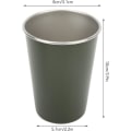 Miniatyrbild 8 av 8: 4 st campingmugg, 304 rostfritt stål designkopp med bred mun, dubbellagerflaska för utomhusbruk, bra värmeisolerande vattenkopp för kontor