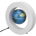 Miniatyrbild 6 av 8: Magnetisk levitationsglob Vit Inbyggd LED-ljus Frostad textur 3,3 tum 12V 1A Magnetisk levitationsglob prydnad för leksak(#2)