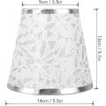 Miniatyrbild 4 av 8: Tyg Tyg Lampskärm Ljuskrona Lampskärmar 3st Liten Lampskärm Mini Lampskärmar, Clip On Design Modern Barrel Tyg Lampskärmar för