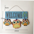 Miniatyrbild 7 av 8: 3 st Animal Wall Board Hängande dörrskylt Dekorativa väggpaneler Butik Välkomstskylt Hängande brevskylt Veranda Hängande trädörr Välkomstbräda