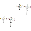Miniatyrbild 1 av 8: 4 st Solar Butterfly Fairy Garden Lights Solar Garden Ornaments Solar Light Ground Lamp Outdoor Security Light Solar Yard Lights Outdoor