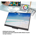 Miniatyrbild 2 av 8: Bärbar bildskärm 17,3 tum, 2K 2560x1440 Bärbar datorskärm HD Multimedia Interface Typ C Monitor för mobiltelefon datorspelenheter