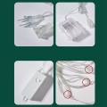 Miniatyrbild 4 av 8: Santa Claus String Lights Jul Santa Claus Dekorationer Strängljus Globe String Lights Santa Style Powered Säker PVC Jul String
