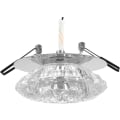 Miniatyrbild 1 av 7: Kristall Led Downlight Kristall Spotlights Tak Glas Rostfritt Stål 3W Led Tak Infälld Downlight Belysningsarmatur Lampa Spot Light Hem