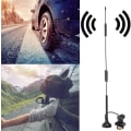 Miniatyrbild 6 av 7: Gsm 2G Antenn Sma 4G Antenn Metall 18Dbi High Gain 4G 3G Gsm Lte Utomhusantenn Magnetisk sugantenn 700 2700Mhz 36Cm(5M) (5 meter lång)
