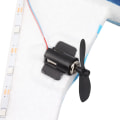 Miniatyrbild 2 av 8: 2,4Ghz 2-kanals fjärrkontroll Flygplan, RC Glider Anti Collision EPP Intelligent Gyroskop för öppet utrymme (3 batterier)