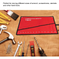 Miniatyrbild 5 av 7: Verktyg Organizer Verktyg Hållare Röd Canvas Multi Pocket Roll Up Verktyg Förvaringsväska Nyckeltång Nyckelhållare Canvas Organizer (8 fickor) (14 munnar)