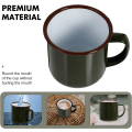 Miniatyrbild 7 av 8: Campingkoppar Metal Emalj Kaffe Te Mugg, Camping Mugg Emalj Drickskoppar Te Kaffe Mugg Muggar Koppar för familj, resor, kontor, camping