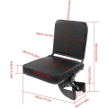 Miniatyrbild 5 av 8: Fällbar Flip-stol Heavy Duty Bekväm trötthetsreducering Automatisk Rebound Seat för Bus RV Camper