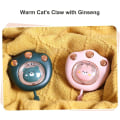 Miniatyrbild 4 av 8: Söt Cat Paw uppladdningsbar handvärmare, bärbar handvärmare USB, återanvändbar handvärmare, vintervärmare, vinterpresent för skidåkning, camping (vit)